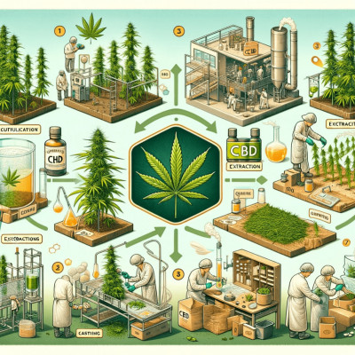 Production du CBD : de la culture du chanvre à l&rsquo;extraction