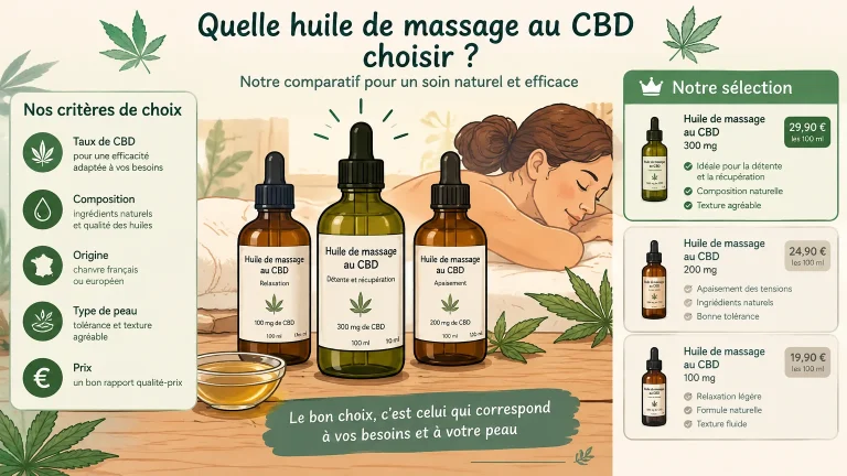 Meilleures huiles de CBD : notre top 5 cosmétique en 2026
